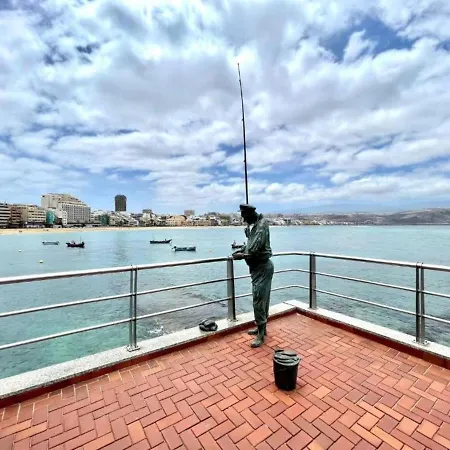 Lb Deluxe Sea View Room, Breakfast And Dinner Included, Wifi, 250m To The Beach 아파트 플라야 델 잉글스